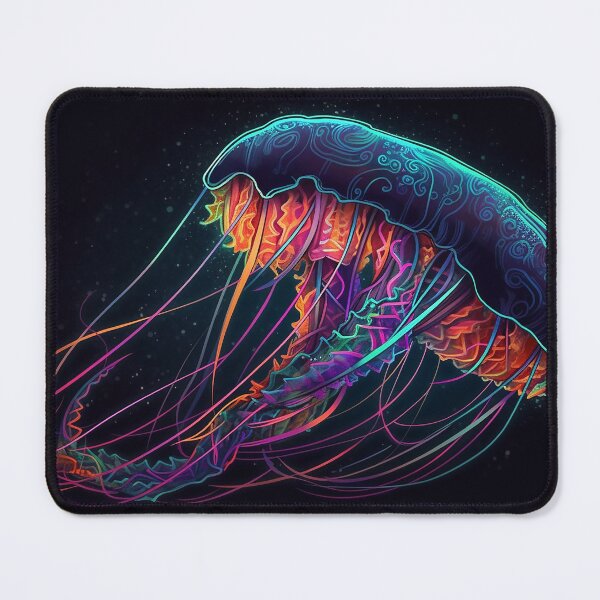 Item preview, Techno Neon Jellyfish designed and sold by DreamPuzzles.