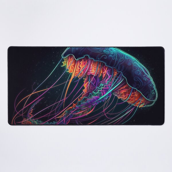Item preview, Techno Neon Jellyfish designed and sold by DreamPuzzles.