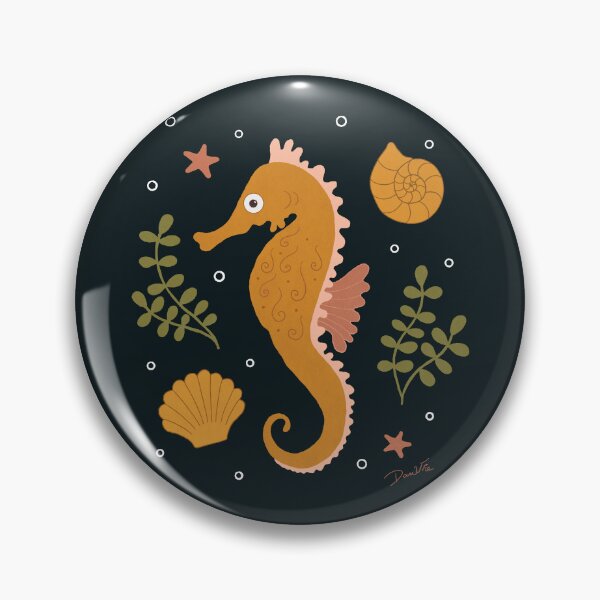 Item preview, Majestic Yellow Seahorse in the Ocean Depths designed and sold by Danvrie.