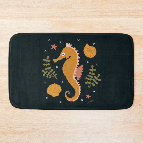 Item preview, Majestic Yellow Seahorse in the Ocean Depths designed and sold by Danvrie.