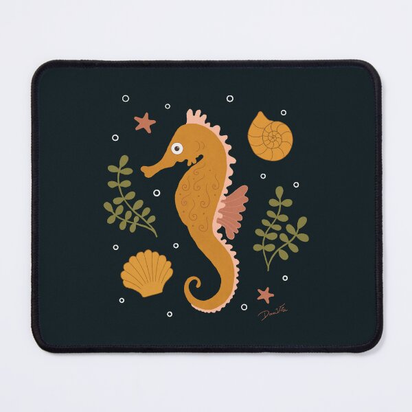 Item preview, Majestic Yellow Seahorse in the Ocean Depths designed and sold by Danvrie.
