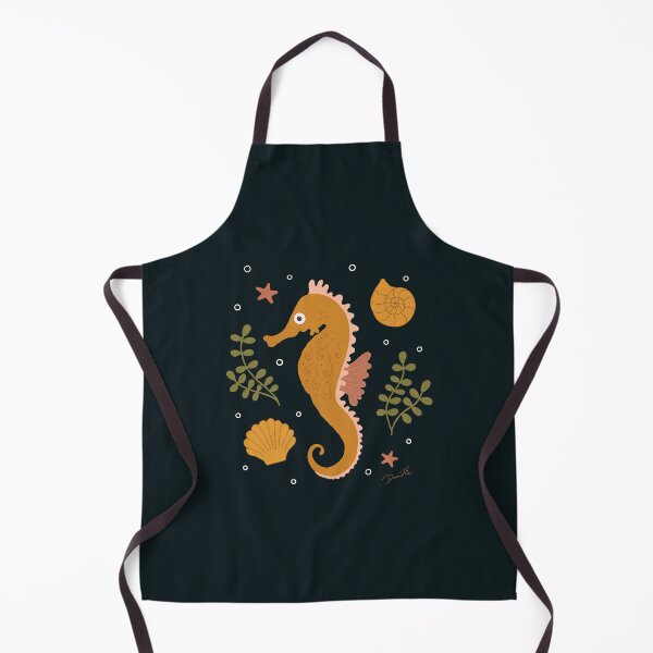 Item preview, Majestic Yellow Seahorse in the Ocean Depths designed and sold by Danvrie.