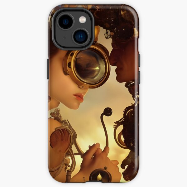 Venus and Mercury surrealism Salvador Dali matte background melting oil on canvas steampunk engine  iPhone Tough Case