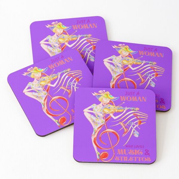 Item preview, JUST A WOMAN WHO LOVES MUSIC AND STILETTOS  designed and sold by DennisKing.