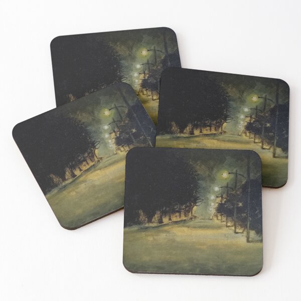 Item preview, "You're Walking Alone" Moody Street Painting designed and sold by twistedfret.