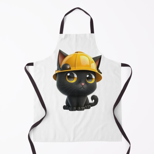 Artikelvorschau, Katze mit Schutzhelm - unschuldige arbeitende Katze entworfen und verkauft von Infinite creative Boutique.