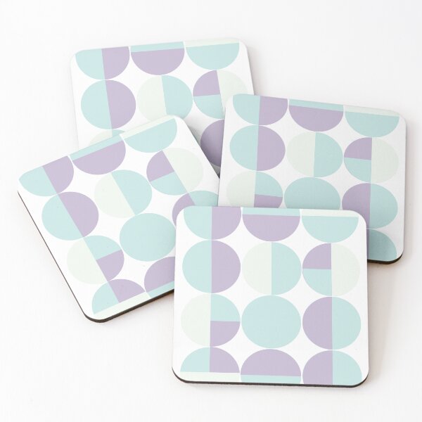 Item preview, Color Block Circles - Lavender, Aqua, Teal designed and sold by pillarGPX.