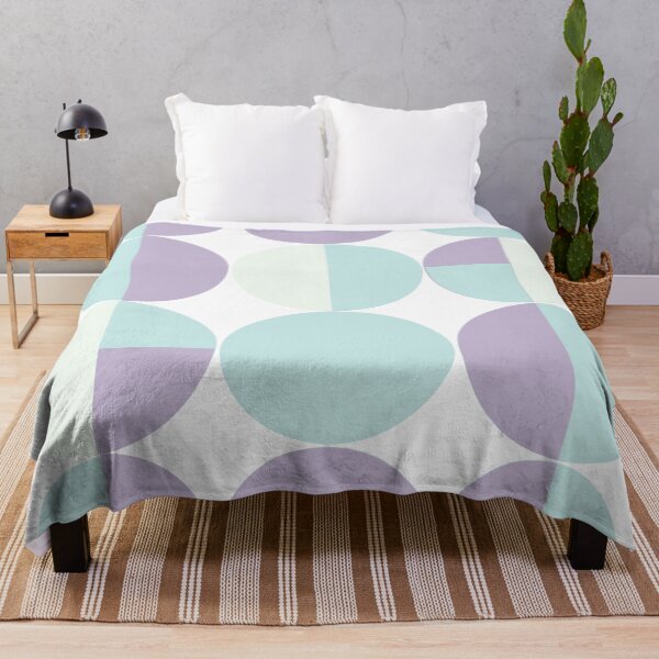 Item preview, Color Block Circles - Lavender, Aqua, Teal designed and sold by pillarGPX.