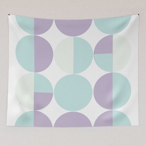 Item preview, Color Block Circles - Lavender, Aqua, Teal designed and sold by pillarGPX.