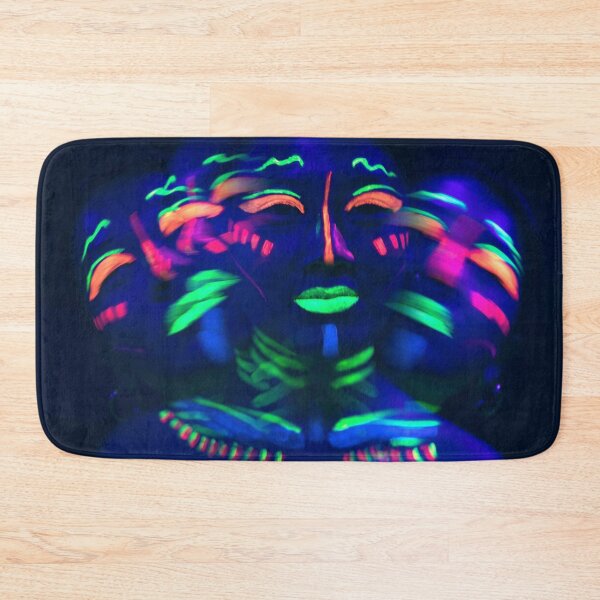 Item preview, close up view woman with fluorescent make up under uv light designed and sold by Lefteris Betsis.