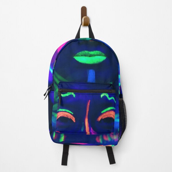 Item preview, close up view woman with fluorescent make up under uv light designed and sold by Lefteris Betsis.