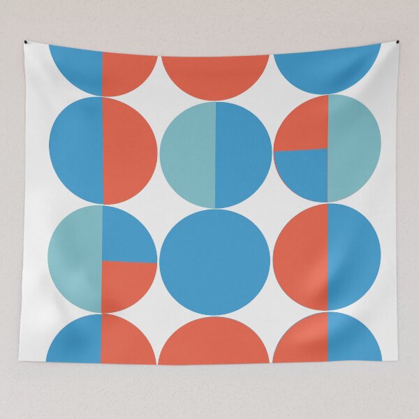 Item preview, Color Block Circles - Blue, Orange, and Teal designed and sold by pillarGPX.