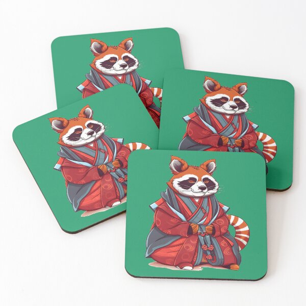 Item preview, Anime Red Panda Cute Cartoon Japanese Meditation designed and sold by shashtopia.