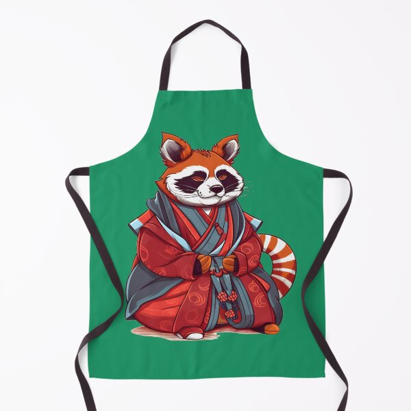 Item preview, Anime Red Panda Cute Cartoon Japanese Meditation designed and sold by shashtopia.