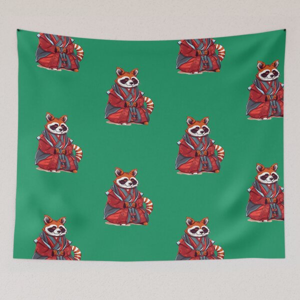 Item preview, Anime Red Panda Cute Cartoon Japanese Meditation designed and sold by shashtopia.