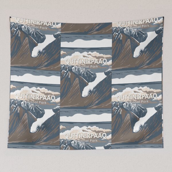 Item preview, Quttinirpaaq National Park Canda Travel Art Vintage designed and sold by KrisSidDesigns.