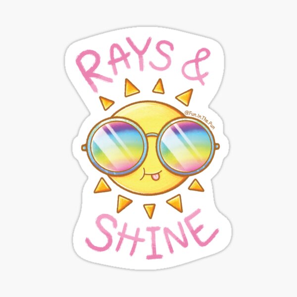 Rays and Shine. Sticker