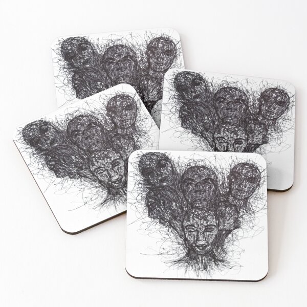 Item preview,  faces drawing doodles designed and sold by flexxy-arte.