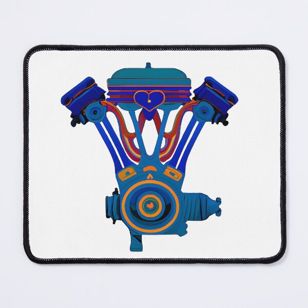 Item preview, Funky V-Twin motorcycle engine design designed and sold by Maraggie.