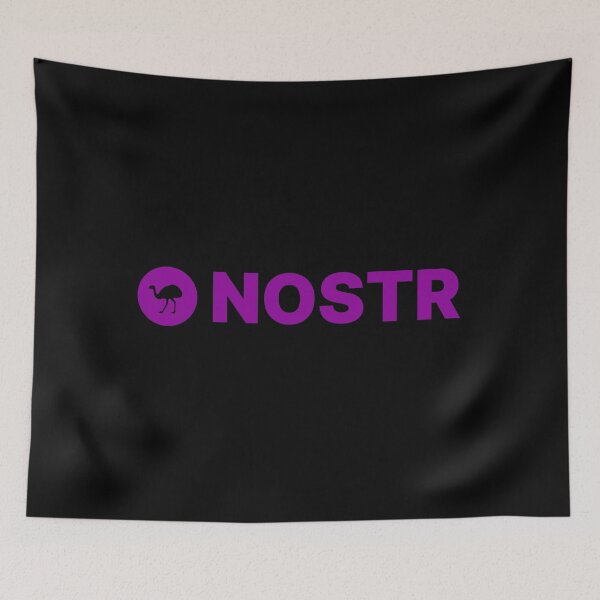 Item preview, Nostr Logo 02 - Decentralized Social Network  designed and sold by NautilusMare.