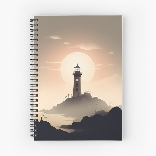 Item preview, Majestic lighthouse at sunset designed and sold by randrdesign.