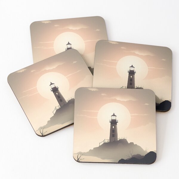 Item preview, Majestic lighthouse at sunset designed and sold by randrdesign.
