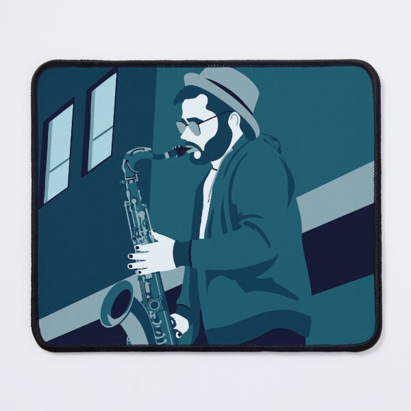 Item preview, Street Sax Player designed and sold by Sfumata Illustration.