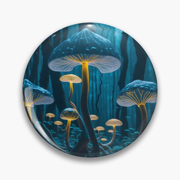 Item preview, Magic Mushroom Forest Night - Mushrooms designed and sold by internlvisions.
