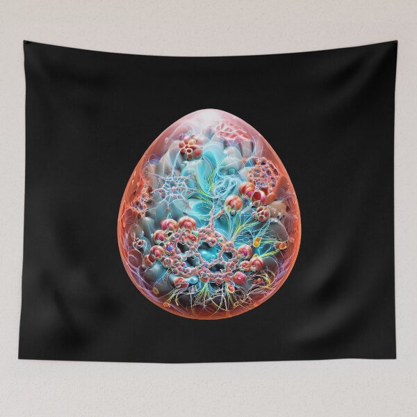 Item preview, Egg Full Art: A unique Easter egg with an abstract design designed and sold by Girih.