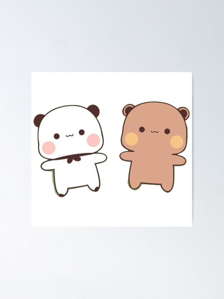 Cute Minis DuDu Bear and BuBu Panda ❤️ Poster for Sale by Pandety