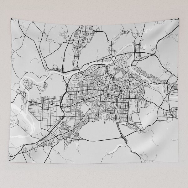 Item preview, Daegu City Map of South Korea - Light designed and sold by deMAP.