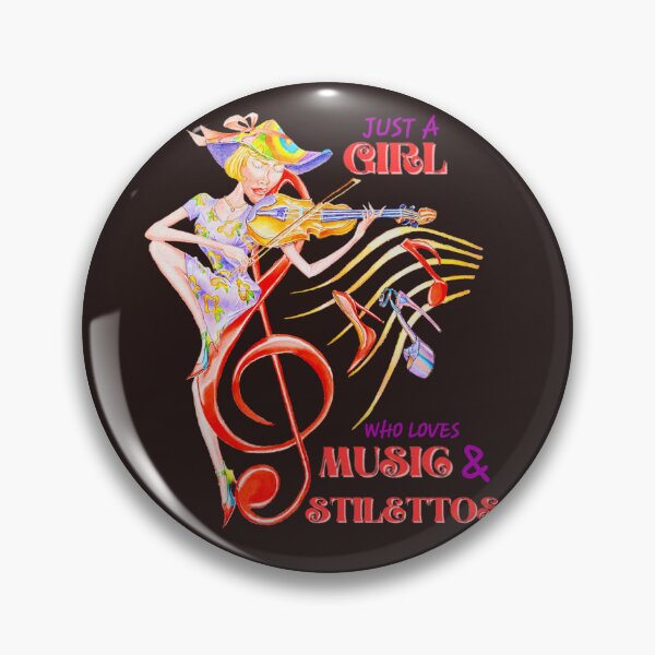 Item preview, JUST A GIRL WHO LOVES MUSIC AND STILETTOS  designed and sold by DennisKing.