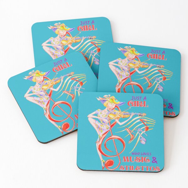 Item preview, JUST A GIRL WHO LOVES MUSIC AND STILETTOS  designed and sold by DennisKing.