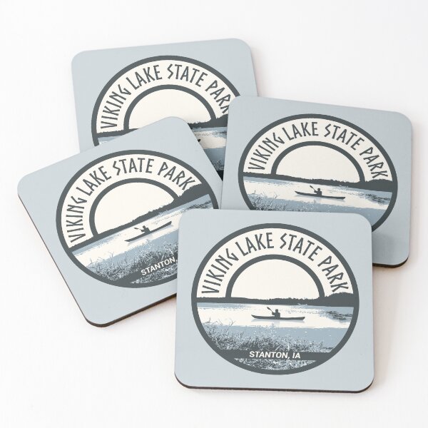 Item preview, Viking Lake State Park (dark shades) designed and sold by NaomiFriend.
