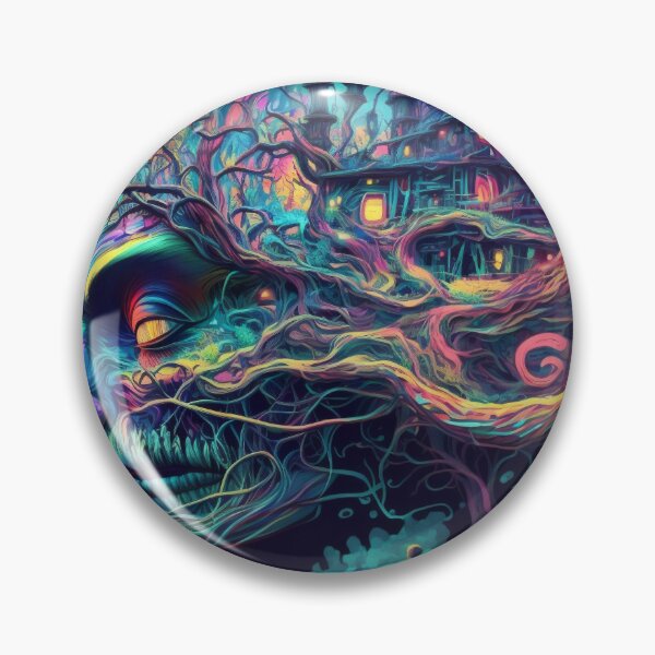 Item preview, Imagination Psychedelic Visionary Artwork designed and sold by mind-melt-er.