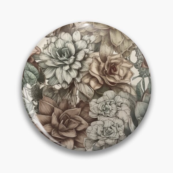 Item preview, Vintage Succulent Splendor designed and sold by EvyeniaArt.