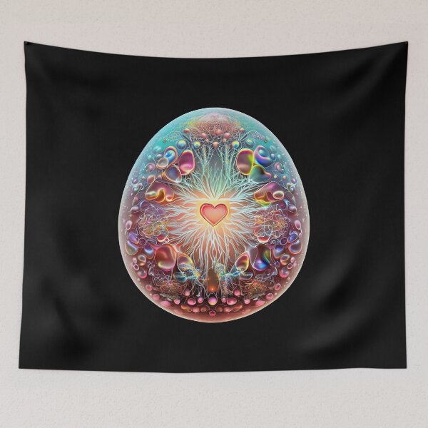 Item preview, A dance of colors on the Easter egg from the heart designed and sold by Girih.