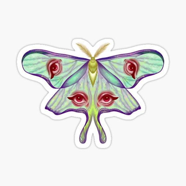 Luna moth sticker — ALPINE AYITA