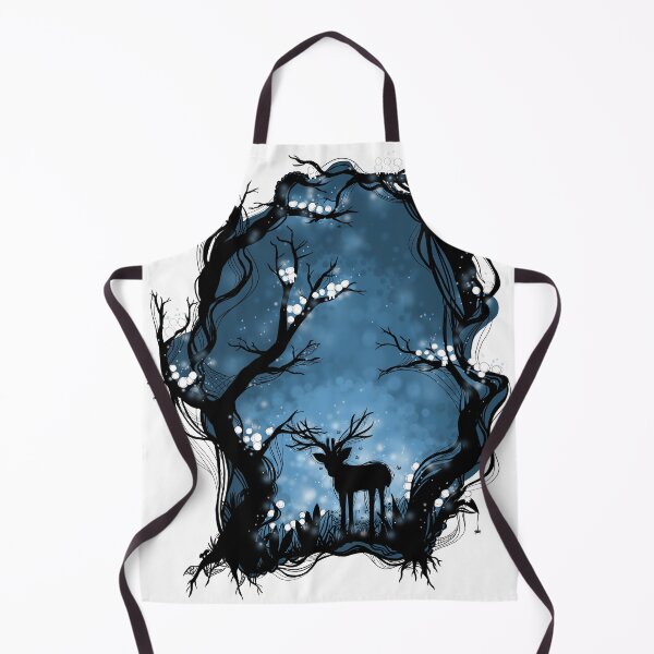 Item preview, Mystical forest forest spirits blue designed and sold by ChallaDesign.