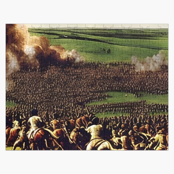 Panorama of the Battle of Borodino, described in the novel by Leo Tolstoy "War and Peace" Jigsaw Puzzle