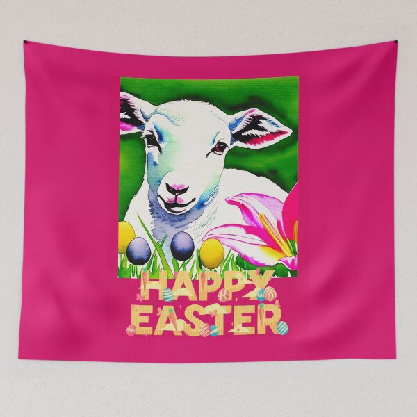 Item preview, Easter Lamb In Watercolor designed and sold by lifeinspired4u.