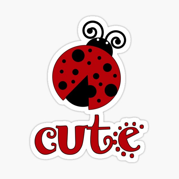 Cute Ladybug Sticker for Sale by laugh-out-loud