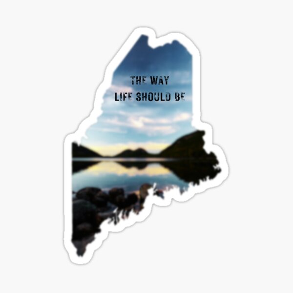 Item preview, Maine, The Way Life Should Be - Bubbles Sunset designed and sold by TwoSmallPtatoes.
