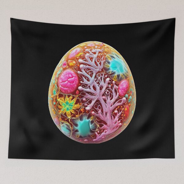 Item preview, Abstract Easter joy: colorful patterns on an egg designed and sold by Girih.
