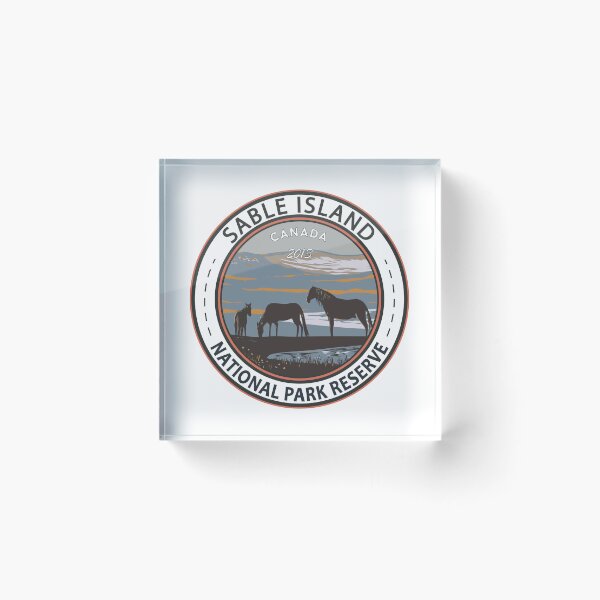 Item preview, Sable Island National Park Reserve Canada Vintage Badge designed and sold by KrisSidDesigns.