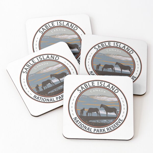 Item preview, Insignia vintage de la Reserva del Parque Nacional Sable Island, Canadá designed and sold by KrisSidDesigns.