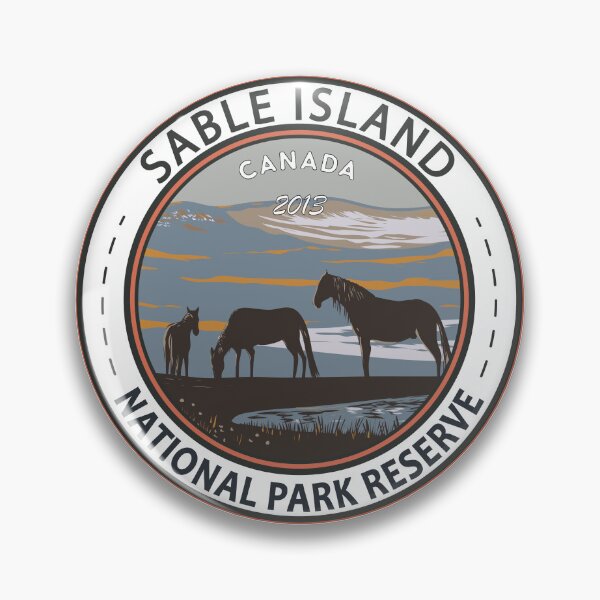 Item preview, Sable Island National Park Reserve Canada Vintage Badge designed and sold by KrisSidDesigns.