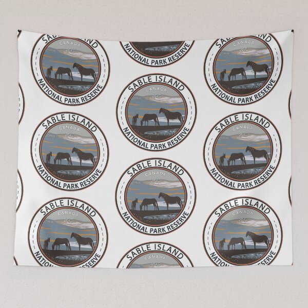 Item preview, Sable Island National Park Reserve Canada Vintage Badge designed and sold by KrisSidDesigns.