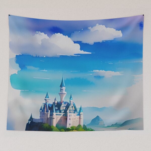 Item preview, Watercolor Dream Castle I designed and sold by ~.