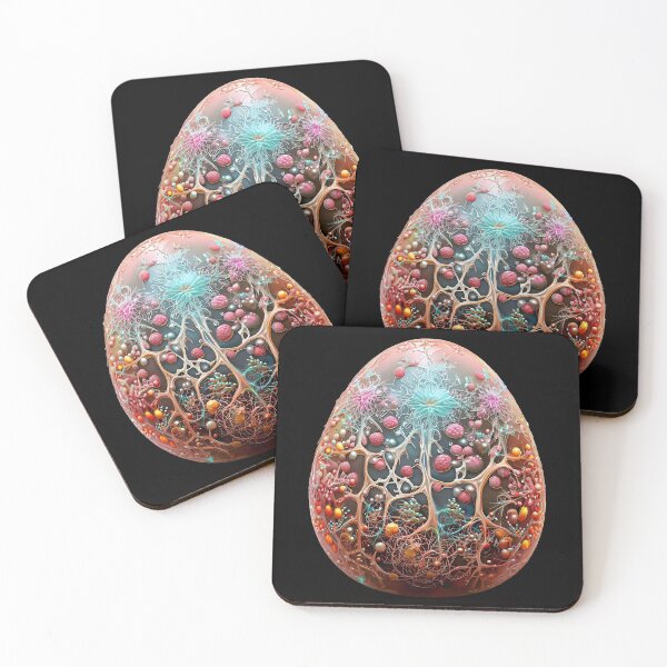 Item preview, Easter bunny in a frenzy of colour: Abstract patterns on an Easter egg designed and sold by Girih.